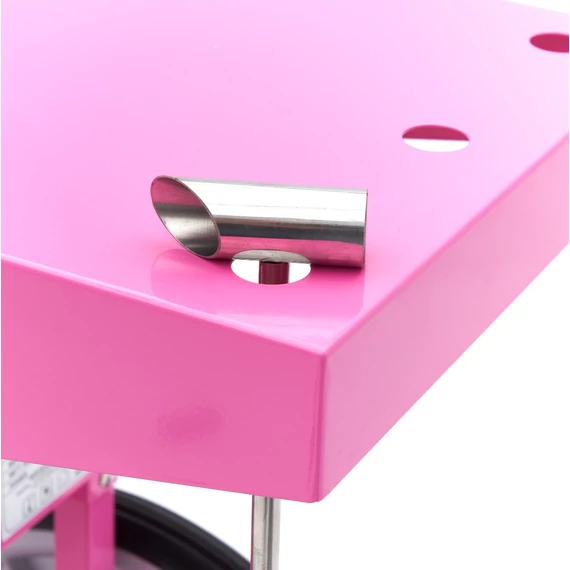 Vattacukor készítő gép - ø 52cm - Rózsaszín - Kosárral