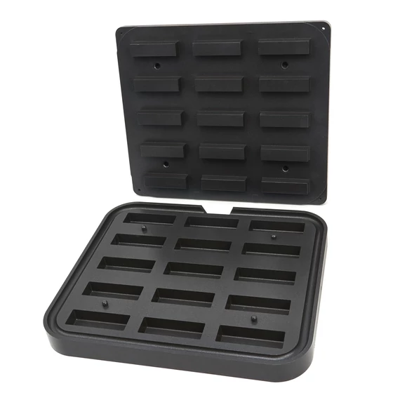 Tartlet forma - Téglalap - 90x30/85x26 mm - 15 darab