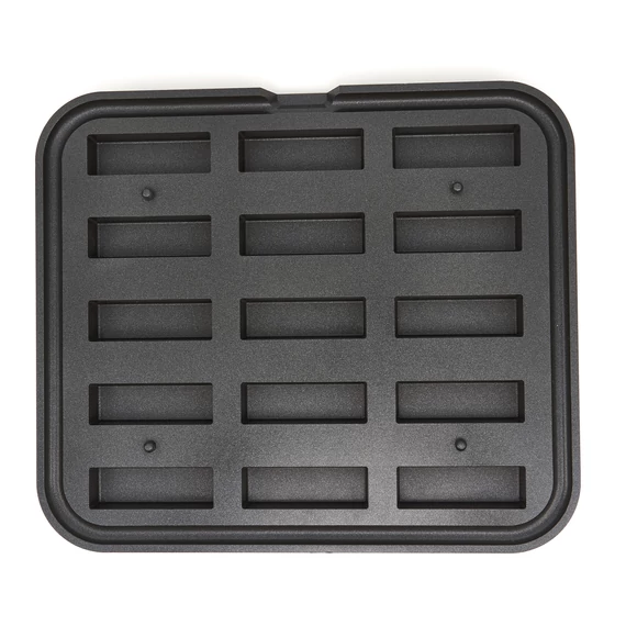 Tartlet forma - Téglalap - 90x30/85x26 mm - 15 darab