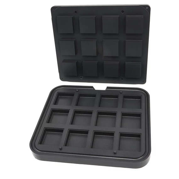 Tartlet forma - Négyzet alakú - 72/62 mm - 12 db
