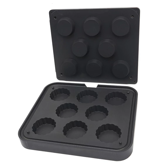 Tartlet forma - hullámos - 84/71 mm - 8 db
