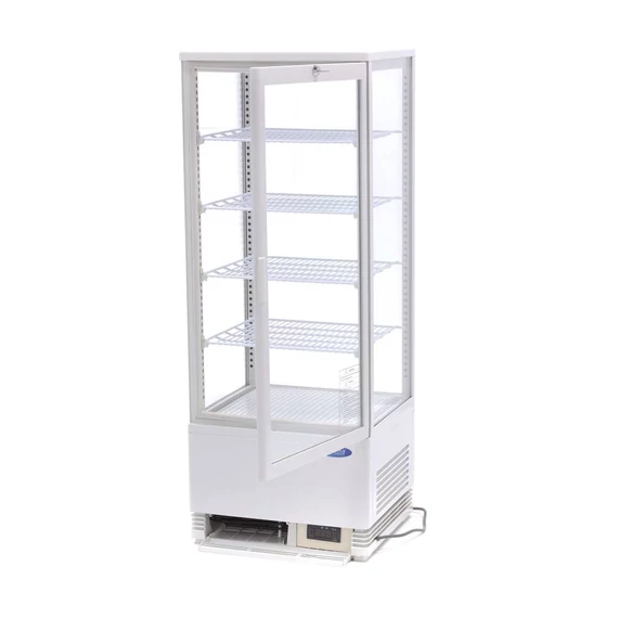 Asztali hűtővitrin 43cm - 98L - fehér