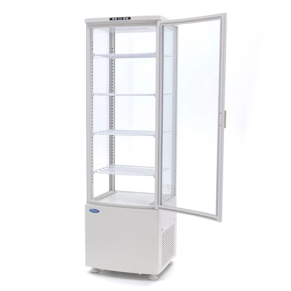 Asztali hűtővitrin 52cm - 235L - fehér
