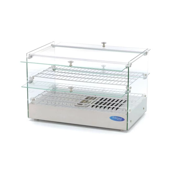 Fűtött bemutatóvitrin 55cm - 2 polc - 50L