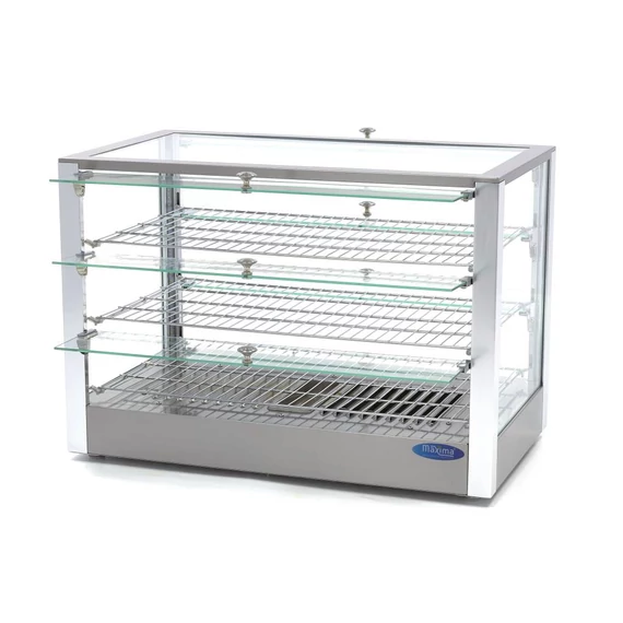 Fűtött bemutatóvitrin 70cm - 3 polc - 115L