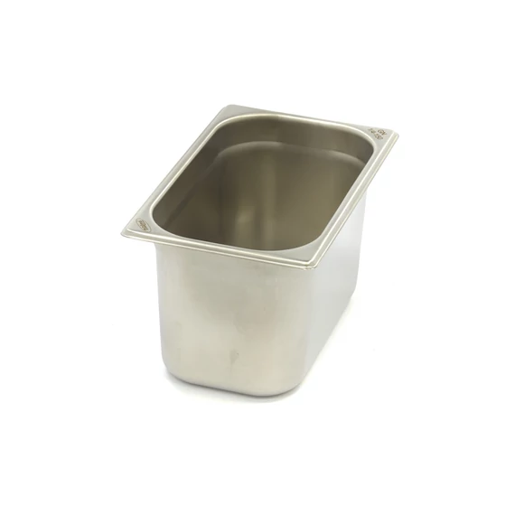 Gasztronorm tartály 1/4 GN - 15cm mély - 26,5 x 16,2cm - Rozsdamentes acél