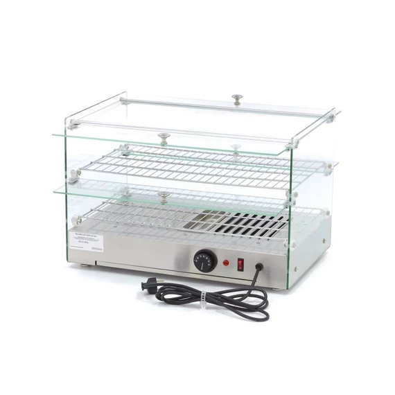 Fűtött bemutatóvitrin 55cm - 2 polc - 50L