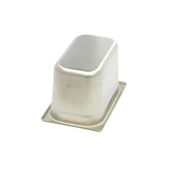 Gasztronorm tartály 1/4 GN - 15cm mély - 26,5 x 16,2cm - Rozsdamentes acél