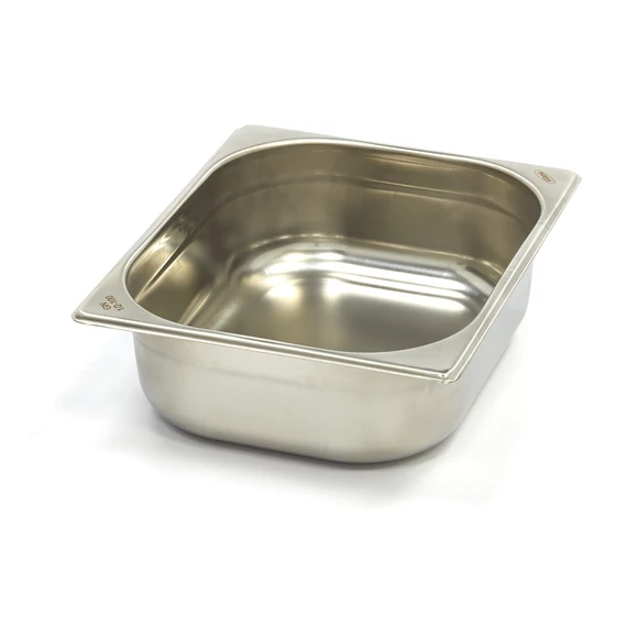 Gasztronorm tartály 1/2 GN - 10cm mély - 32,5 x 26,5cm - Rozsdamentes acél