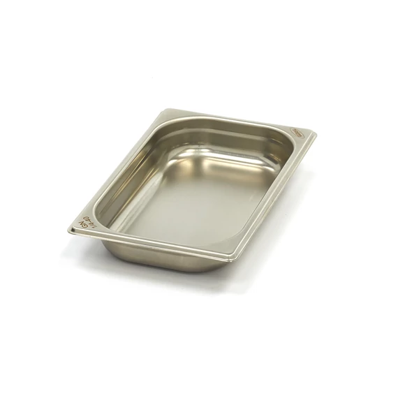 Gasztronorm tartály 1/4 GN - 4cm mély - 26,5 x 16,2cm - Rozsdamentes acél