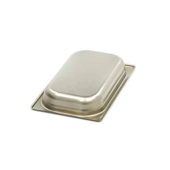 Gasztronorm tartály 1/4 GN - 4cm mély - 26,5 x 16,2cm - Rozsdamentes acél