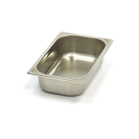 Gasztronorm tartály 1/4 GN - 6,5cm mély - 26,5 x 16,2cm - Rozsdamentes acél