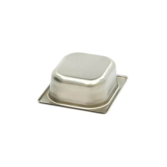 Gasztronorm tartály 1/6 GN - 6,5cm mély - 17,6 x 16,2cm - Rozsdamentes acél