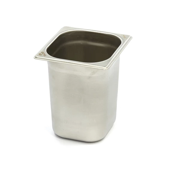 Gasztronorm tartály 1/6 GN - 20cm mély - 17,6 x 16,2cm - Rozsdamentes acél