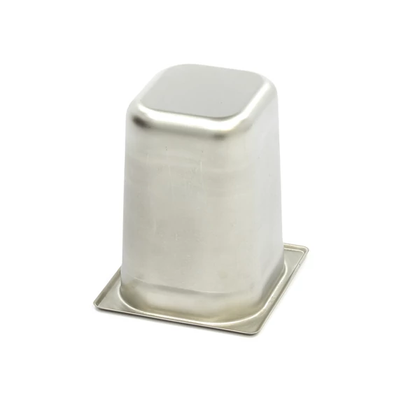 Gasztronorm tartály 1/6 GN - 20cm mély - 17,6 x 16,2cm - Rozsdamentes acél