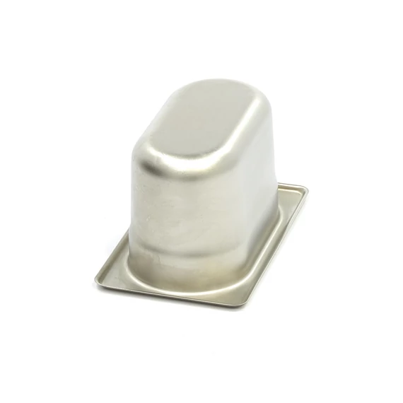 Gasztronorm tartály 1/9 GN - 10cm mély - 17,6 x 10,8cm - Rozsdamentes acél