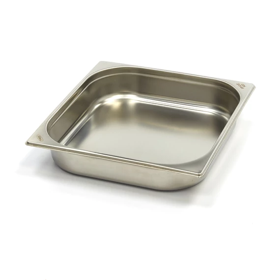 Gasztronorm tartály 2/3 GN - 6,5cm mély - 32,5 x 35,4cm - Rozsdamentes acél