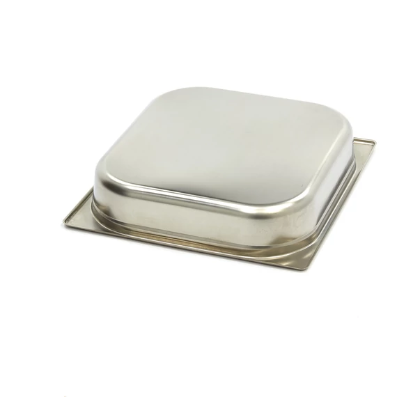 Gasztronorm tartály 2/3 GN - 6,5cm mély - 32,5 x 35,4cm - Rozsdamentes acél