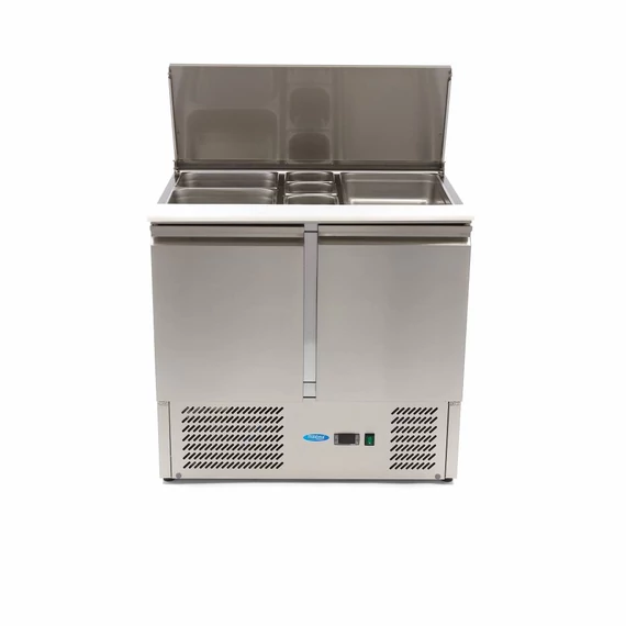 Salátás hűtő - 2 ajtós - 90cm - 257L