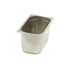 Gasztronorm tartály 1/4 GN - 15cm mély - 26,5 x 16,2cm - Rozsdamentes acél