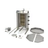 Gyros / Kebab grill gáz - 3 égő - 30kg hús