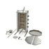 Gyros / Kebab grill gáz - 4 égővel - 50kg hús