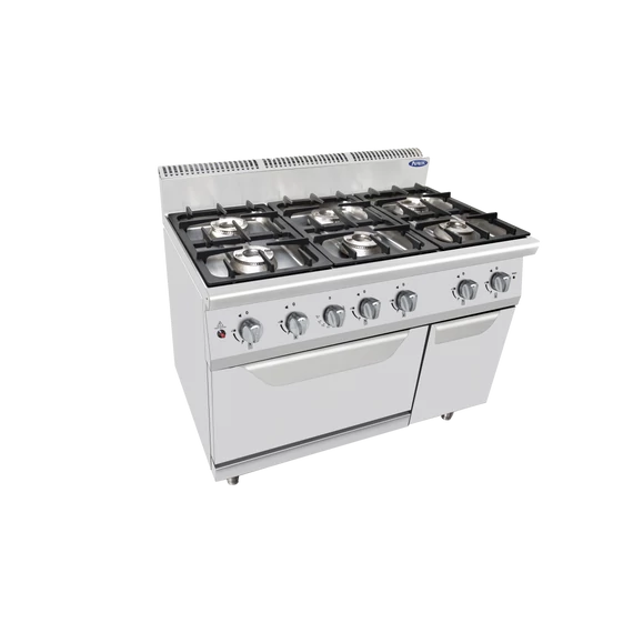 Prémium gáztűzhely tárolószekrénnyel 31,5 kW Cook Rite by Atosa