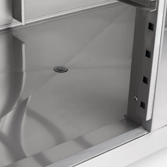 Hűtőszekrény 1200L - 6 x 2/1 GN állítható polcok - görgőkön