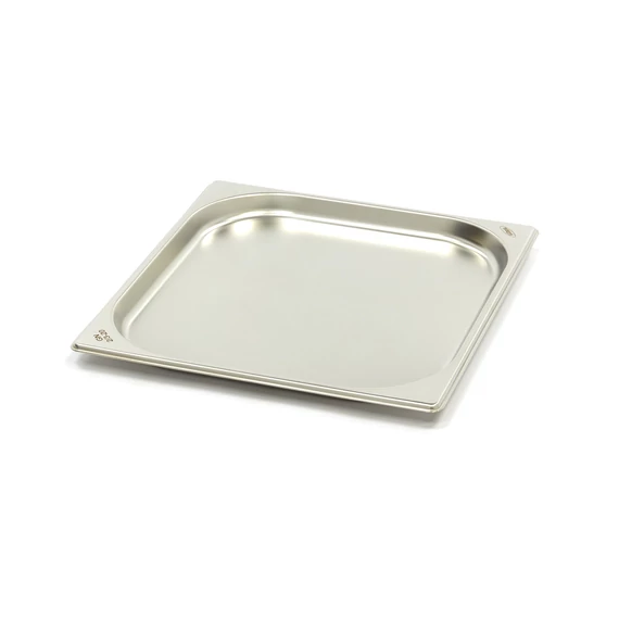 Gasztronorm tartály 2/3 GN - 2cm mély - 32,5 x 35,4cm - Rozsdamentes acél
